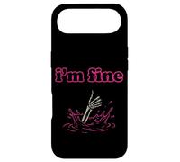 Carcasa para iPhone Air I'm Fine Funny Skeleton Hand Thumbs Up Dark Humor Mujer