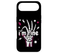 Carcasa para iPhone Air I'm Fine Funny Skeleton Hand Thumbs Up Hand Sign Sarcástico