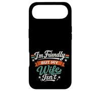 Carcasa para iPhone Air I'm Friendly But My Wife Isn'T Sarcastic Marriage Fun Humor