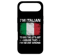 Carcasa para iPhone Air I'm Italian To Save Time Just Assume I'm Never Wrong