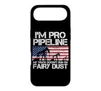 Carcasa para iPhone Air I'm Pro Pipeline Trucker Petróleo Gas Pipeliner Bandera Americana