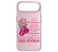 Carcasa para iPhone Air I'm The Storm Boxing Warrior Pink Ribbon Mujeres Cáncer de Mama