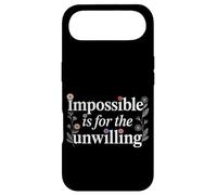 Carcasa para iPhone Air Impossible Is For The Unwilling Motivación resiliente -