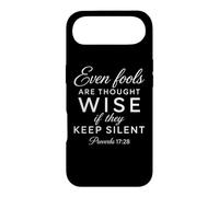 Carcasa para iPhone Air Incluso los necios Son considerados sabios y silenciosos Proverbios 17:28