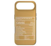 Carcasa para iPhone Air Información nutricional de Cebada Diseño mínimo de Etiquetas de Alimentos Nerd