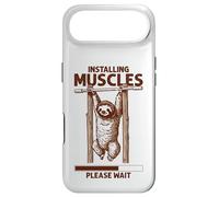 Carcasa para iPhone Air Installing Muscles Please Wait Pull-up Sloth Perezoso