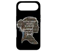 Carcasa para iPhone Air Into The Library She Goes Lose Her Mind Find Her Soul Libro