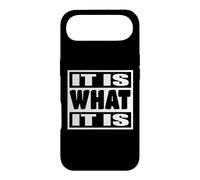 Carcasa para iPhone Air 'It Is What It Is' - Witty Phrase Graphic Chill Attitude 113