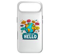 Carcasa para iPhone Air It Starts with Hello Friendship Inclusion Language Teacher
