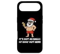Carcasa para iPhone Air It's Hot As Balls of Holly out Here Funny Santa Christmas
