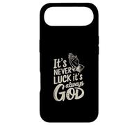Carcasa para iPhone Air It's Never Luck It's Always God Inspiración de fe |-