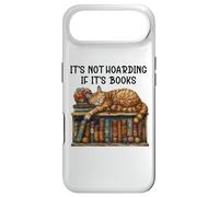 Carcasa para iPhone Air It's Not Hoarding If It's Books and Cats Book Cat Bookshelf
