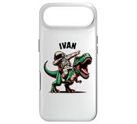 Carcasa para iPhone Air Ivan Dabbing Astronauta en un Dinosaurio Dibujos Animados