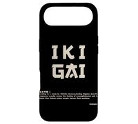 Carcasa para iPhone Air japonés ikigai caligrafía Texto en Retro Harajuku Estilo