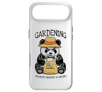 Carcasa para iPhone Air Jardinería Porque el Asesinato está Mal Amante de Las Plantas Panda Malvado