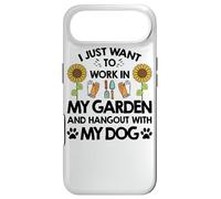 Carcasa para iPhone Air Jardinero I Just Want To Work In My Garden Salir con Perro