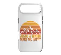 Carcasa para iPhone Air Jesus and Hiking Make Me Happy Fun para Excursionistas Unisex