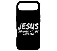 Carcasa para iPhone Air Jesús cambió mi Vida Pregúntame cómo Creyente Cristiano Fe