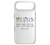 Carcasa para iPhone Air Jesus Died for Me Now I Live for Him Christian Romans 5 8 10
