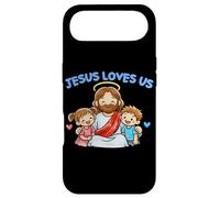 Carcasa para iPhone Air Jesús Nos ama Cristianos niños fe Cristianismo Lindo Garabato