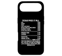 Carcasa para iPhone Air Jesús pagó Todo el Cristianismo Biblia Cristiana Romanos 6 23
