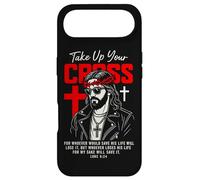 Carcasa para iPhone Air Jesus Streetwear Take Up Your Cross Lucas 9:24 Versículo de la Biblia