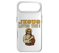 Carcasa para iPhone Air Jesús te ama Hermano Divertido fe Cristiana Jesús
