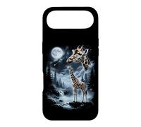 Carcasa para iPhone Air Jirafa Aullando en la Luna 90 Retro Safari Animal