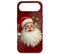 Carcasa para iPhone Air Jolly Santa Claus Face, Holly & Sparkles - Festive Christmas