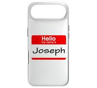 Carcasa para iPhone Air Joseph, Hola, me llamo Etiqueta, Placa