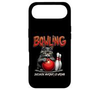 Carcasa para iPhone Air Jugar a los Bolos Porque asesinar está Mal, Humor para Gatos, Bolos, Amante de los Gatos