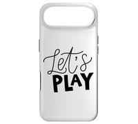 Carcasa para iPhone Air Juguemos una Frase de guión audaz sobre Fondo Gris