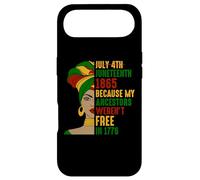 Carcasa para iPhone Air Juneteenth Melanina Mujeres 1865 Mis antepasados no Eran Libres 1776
