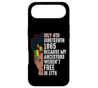 Carcasa para iPhone Air Juneteenth Melanina Mujeres 1865 Mis antepasados no Eran Libres 1776