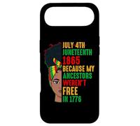 Carcasa para iPhone Air Juneteenth Melanina Mujeres 1865 Mis antepasados no Eran Libres 1776