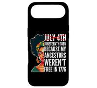 Carcasa para iPhone Air Juneteenth Melanina Mujeres 1865 Mis antepasados no Eran Libres 1776