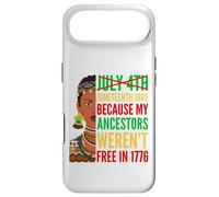 Carcasa para iPhone Air Juneteenth Melanina Mujeres 1865 Mis antepasados no Eran Libres 1776