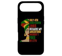 Carcasa para iPhone Air Juneteenth Melanina Mujeres 1865 Mis antepasados no Eran Libres 1776
