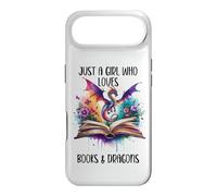 Carcasa para iPhone Air Just a Girl Who Loves Dragons and Books Fantasy Book Dragon