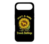 Carcasa para iPhone Air Just A Girl Who Loves French Bulldogs Dog Puppy Sunflower