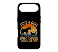 Carcasa para iPhone Air Just a Girl Who Loves Horses and Cats Farm Horsing For Girls