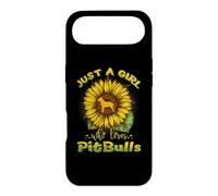 Carcasa para iPhone Air Just A Girl Who Loves Pitbulls Funny Dog Sunflower Pitbull