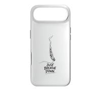 Carcasa para iPhone Air Just Breathe Down Apnea Apnea Atletas Buceo