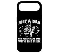 Carcasa para iPhone Air Just Dad Came Back Milk Día del Padre Mapache Papa Hombres