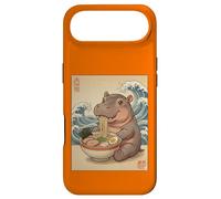 Carcasa para iPhone Air Kawaii Baby Hipopótamo Comiendo Fideos Ramen Lindo Anime