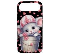 Carcasa para iPhone Air Kawaii Mouse In Valentines Basket For Girls Cute Heart