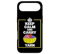 Carcasa para iPhone Air Keep Calm and Carry Yarn Funny Knitting Design