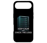 Carcasa para iPhone Air Keep Calm and Check The Logs Sysadmin IT Tech Humor