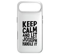 Carcasa para iPhone Air Keep Calm and Let Joseph Handle It Funny Primer Nombre
