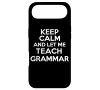 Carcasa para iPhone Air Keep Calm and Let Me Teach Gramática Maestro Humor